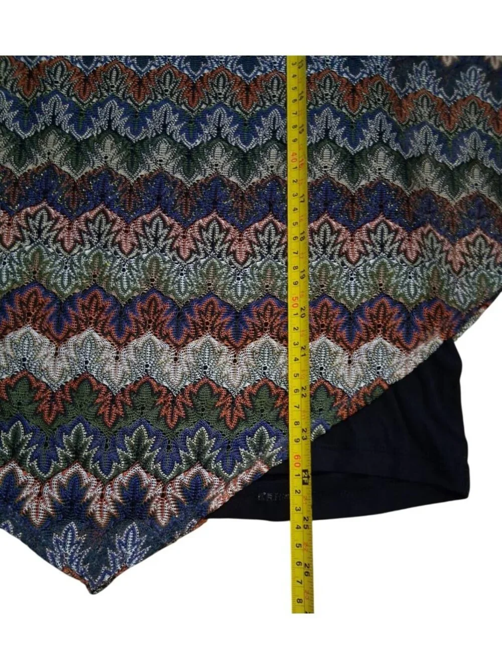 Apt. 9 Chevron Poncho Top Tank Overlay Medium Multicolor